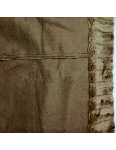 Ριχτάρι Γούνινο Πολυθρόνας 170Χ150 Guy Laroche Suede Mocca