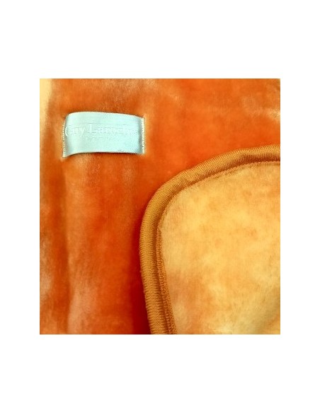 Κουβέρτα Βελουτέ Μονή 160x220 Guy Laroche Verona Orange