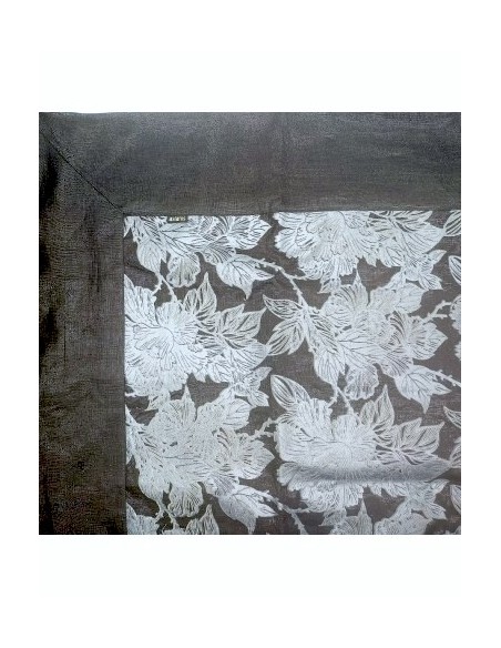 Τραπεζοκαρέ 130x130 Aslanis Home Moon Shadow Μαύρο