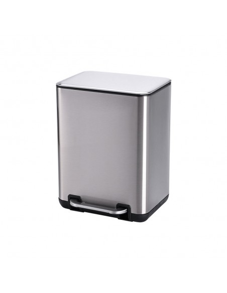 Χαρτοδοχείο Μπάνιου Cubic Ίνοξ 6lt Soft Close εstia 02-20934