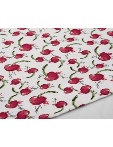 Τραπεζομάντηλο Αλέκιαστο 140x180 Dimcol Cherry 456 White-Red