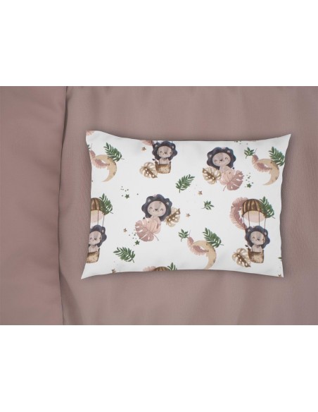 Μαξιλαροθήκη Εμπριμέ 50x70 Dimcol Kids Lion 532 Beige