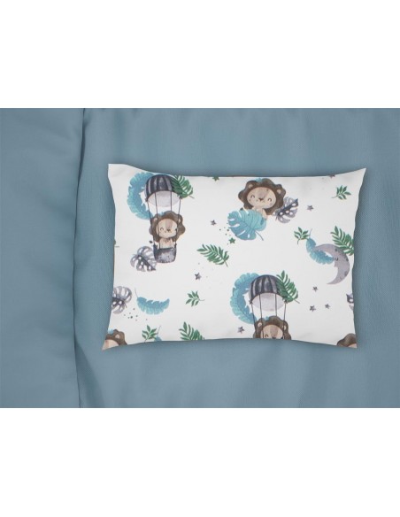 Μαξιλαροθήκη Εμπριμέ 50x70 Dimcol Kids Lion 533 Sky Blue