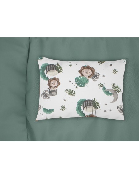 Μαξιλαροθήκη Εμπριμέ 50x70 Dimcol Kids Lion 534 Green
