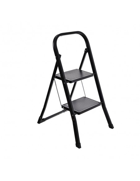 Σκαλοσκαμπό Neo Black Με 2 Σκαλιά 46x55x81cm εstia 04-14704