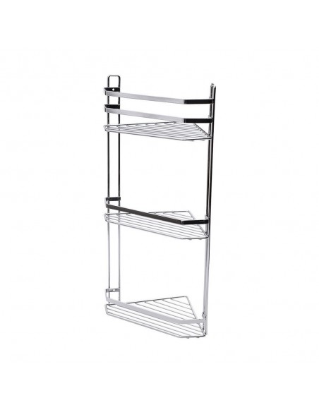 Ραφιέρα Μπάνιου Γωνιακή 3 Θέσεων εstia Elegant Inox 02-6464