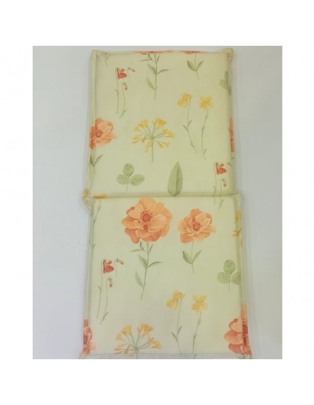 Μαξιλάρι Καρέκλας Σπαστό 100x50x5 Flower White House