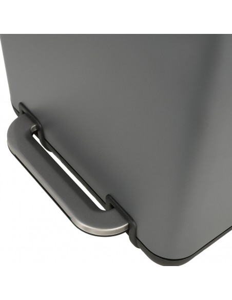 Χαρτοδοχείο Μπάνιου Cubic Γκρι 6lt Soft Close εstia 02-20965
