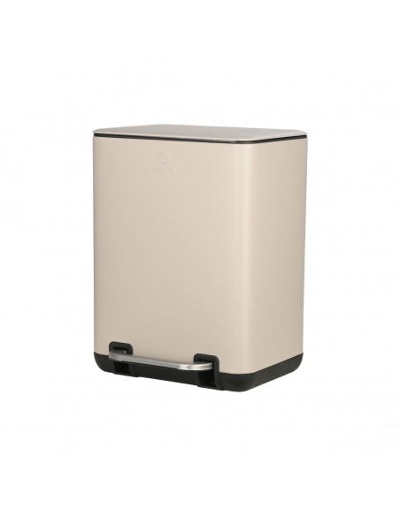Χαρτοδοχείο Μπάνιου Cubic Taupe 6lt Soft Close εstia 02-20972