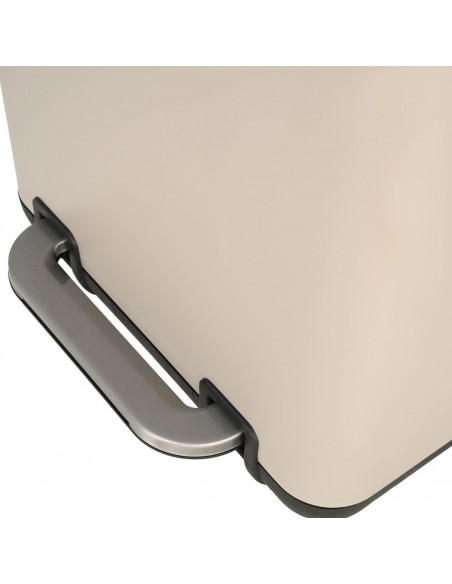 Χαρτοδοχείο Μπάνιου Cubic Taupe 6lt Soft Close εstia 02-20972