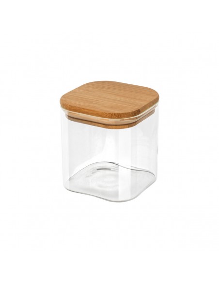 Δοχείο Αποθήκευσης Γυάλινο Με Καπάκι Bamboo Essentials 550ml εstia 01-12922