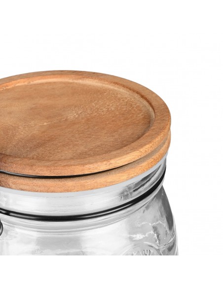 Γυάλινο Δοχείο Αποθήκευσης Allure 500ml Με Κλιπ Καπάκι εstia 01-23881