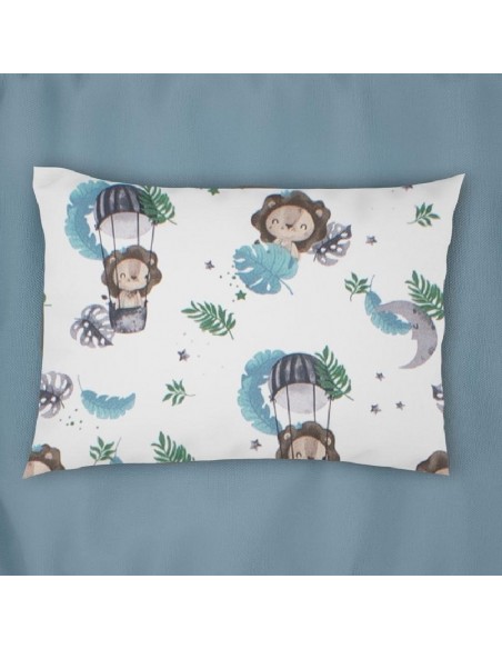 Μαξιλαροθήκη Εμπριμέ 50x70 Dimcol Kids Lion 533 Sky Blue