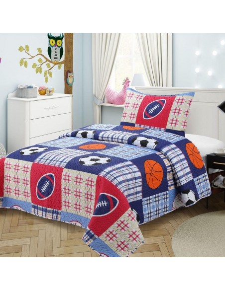 Κουβερλί Μονό 160x220 (Σετ 2 Τεμ) Dimcol Kids Εμπριμέ 251