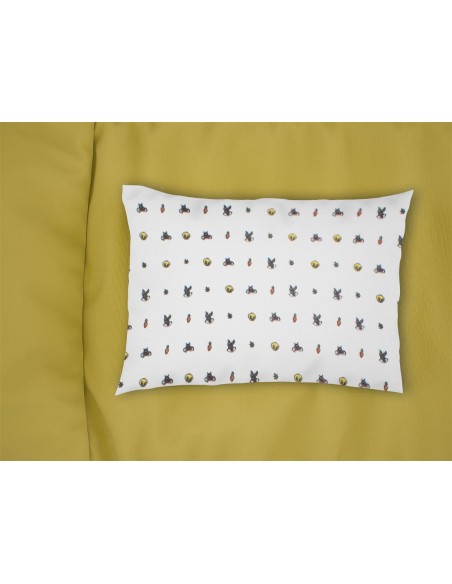 Μαξιλαροθήκη Εμπριμέ 35X45 Φανελένια Dimcol Bebe Looney Tunes 38 White