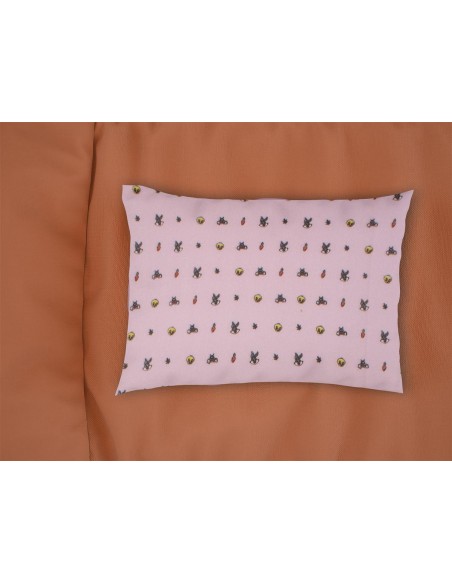 Μαξιλαροθήκη Εμπριμέ 35X45 Φανελένια Dimcol Bebe Looney Tunes 39 Pink