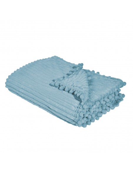 Κουβέρτα Fleece Υπέρδιπλη 220Χ240 Das Home 1355 ΓΑΛΑΖΙΟ