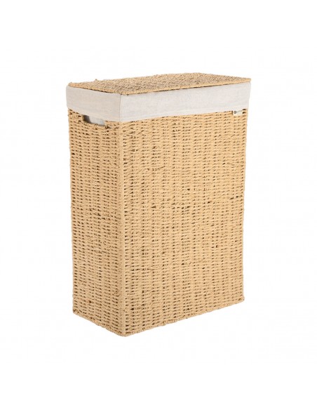 ΚΑΛΑΘΙ ΑΠΛΥΤΩΝ BOTANICA 38x22x55cm ME ΕΣΩΤΕΡΙΚΗ ΕΠΕΝΔΥΣΗ & ΚΑΠΑΚΙ ΟΡΘΟΓΩΝΙΟ ESTIA 02-26394
