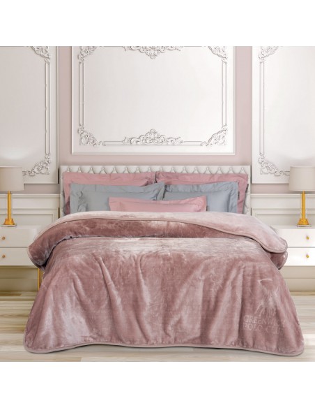 Κουβέρτα Velour Μονή 160X240 Greenwich Polo Club 3469 NUDE