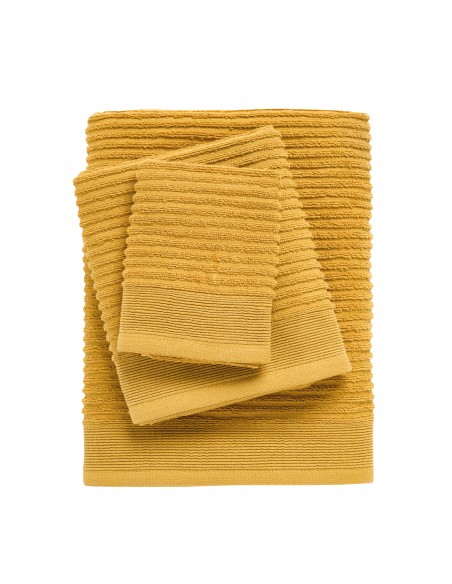 Πετσέτες Μπάνιου (Σετ 3 Τεμαχίων) Das Home 0742 Ochre