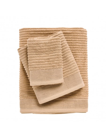Πετσέτες Μπάνιου (Σετ 3 Τεμαχίων) Das Home 0743 Beige