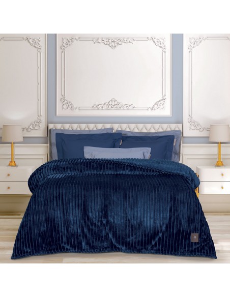 Κουβέρτα Fleece Υπέρδιπλη 220Χ240 Greenwich Polo Club 3487 BLUE