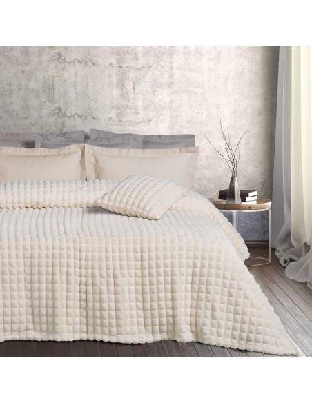 Κουβέρτα Fleece Υπέρδιπλη 220Χ240 1356 IVORY Das Home