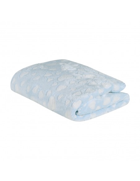 Κουβέρτα Fleece 75X100 RELAX  4908 LIGHT BLUE Das Baby