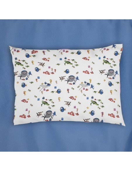 Μαξιλαροθήκη Εμπριμέ 35X45 Φανελένια Dimcol Bebe  Nemo 31 White