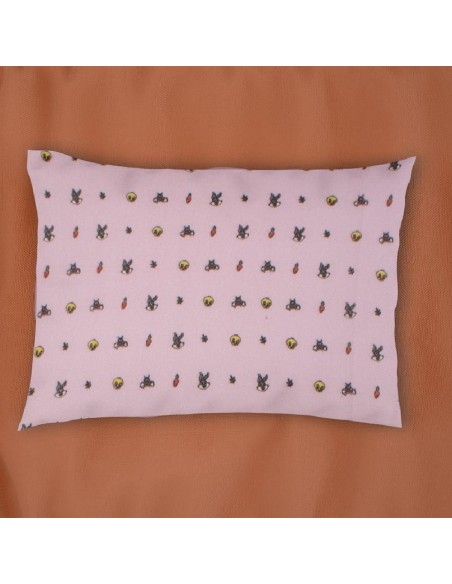 Μαξιλαροθήκη Εμπριμέ 35X45 Φανελένια Dimcol Bebe Looney Tunes 39 Pink