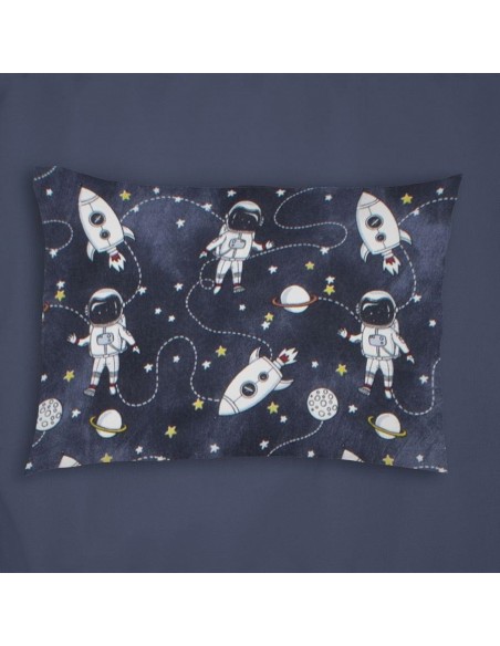 Μαξιλαροθήκη Εμπριμέ 50X70 Φανελένια Dimcol Kids Galaxy Travel 90 Blue