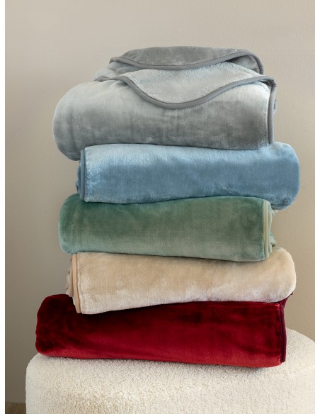 Κουβέρτα Βελουτέ 220x240 DREAM VELOUR/3 OLIVE Palamaiki