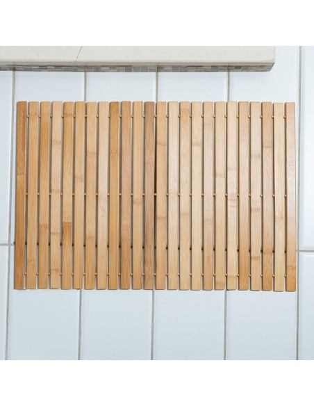 Πατάκι Μπανιέρας Αντιολισθητικό 60x40 Bamboo εstia 02-12830