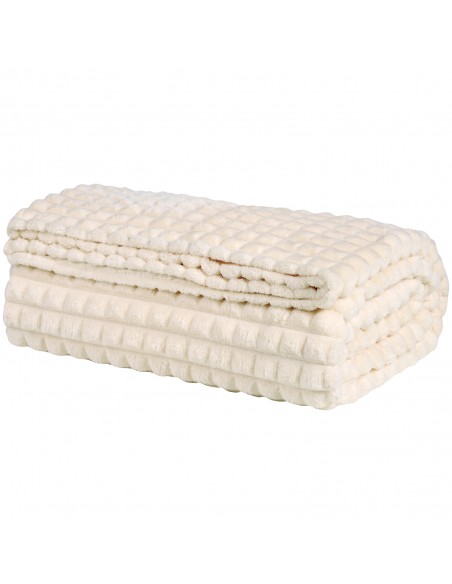 Κουβέρτα Fleece Υπέρδιπλη 220Χ240 1356 IVORY Das Home