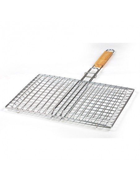 Σχάρα ψησίματος διπλή BBQ Guru μεταλλική 35x25cm NAVA