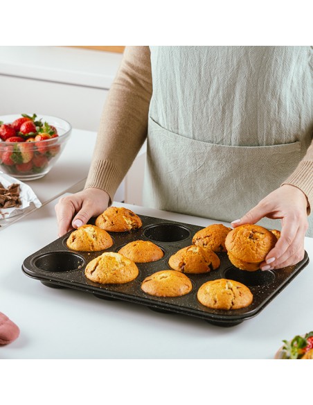 Ταψί για muffins Nature με αντικολλητική επίστρωση stone 35cm NAVA